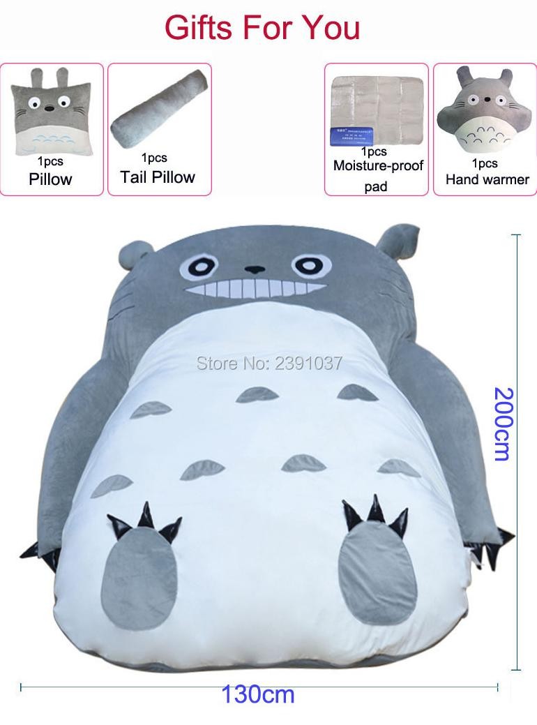 200X130Cm My Neighbor Totoro Tatami Sleeping Double Bed Beanbag Sofa