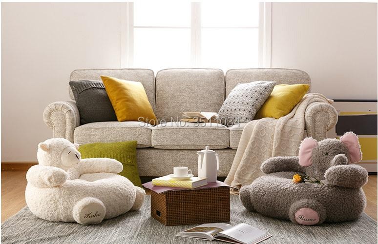Lovely Alpaca Sofa Elephant Sofa Bean Bag Lazy Sofa Comfortable Livin