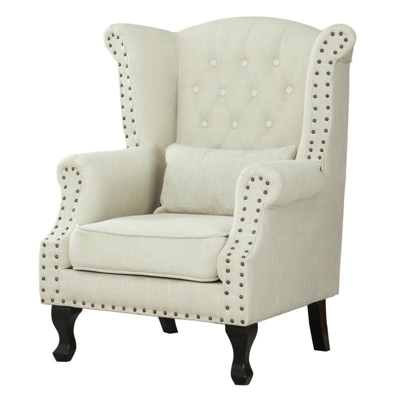 Louis_ erican Tiger Chair European Retro Fabric Single Person Sofa Ho