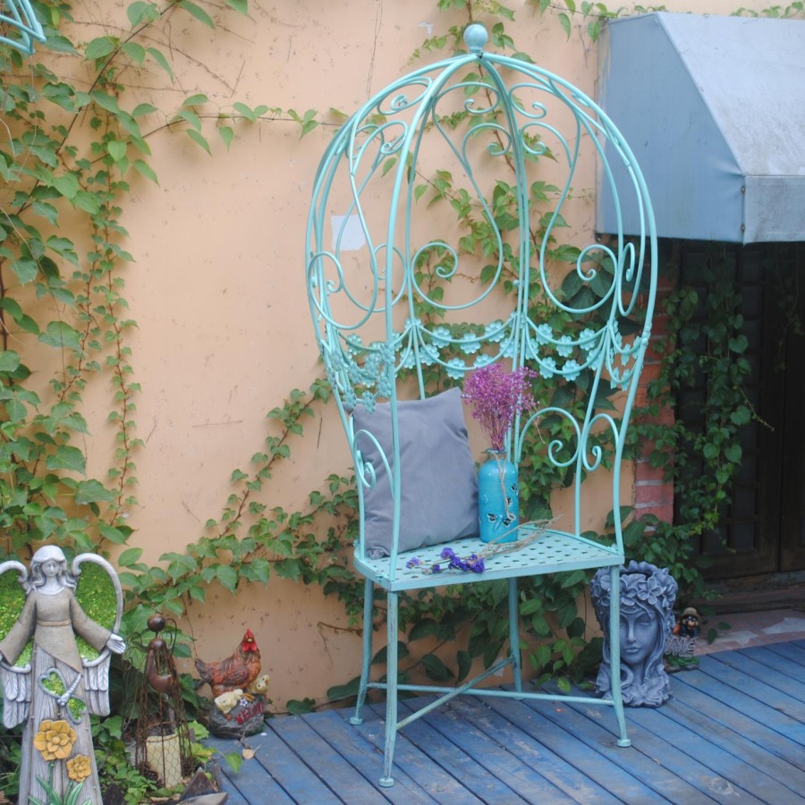 Louis_ Garden Chairs Rural Antique Iron Art tdoor Balcony Courtyard L