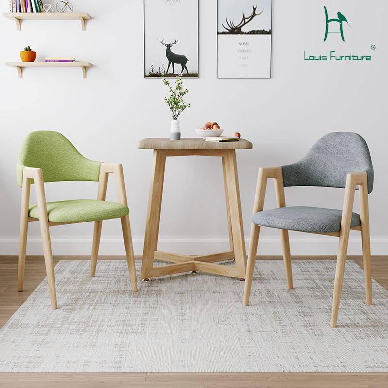 Louis_ Dining Chairs Nordic Wind Modern Simple Desk Creative Net Re