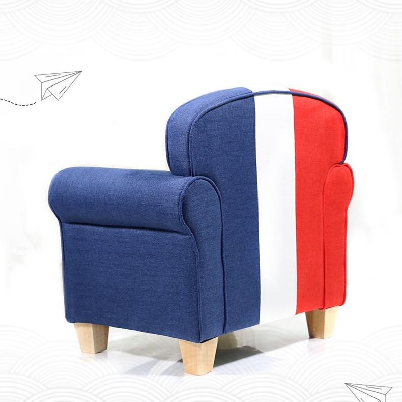 British Style ChildrenS Sofa Size 58X45X60Cm Comfortable Linen Fabri