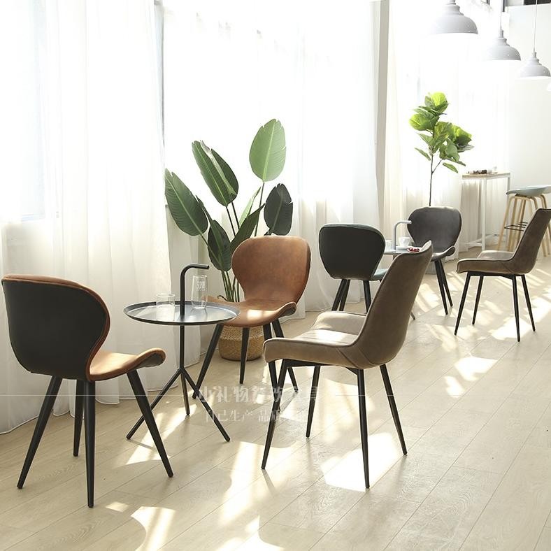 Louis_ Nordic Cafe Milk Tea Chair Modern Simple Personality Art Nego