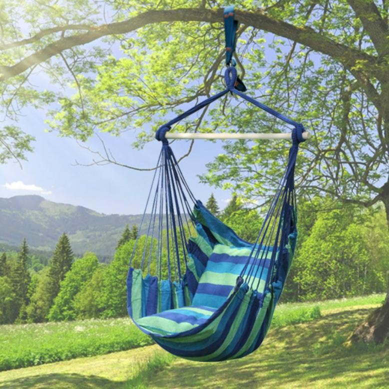 tdoor Hammock Indoor Adult Cradle Chair Single Swing Balcony Chair Sw