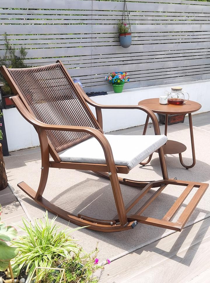 Hot Selling Art tdoor Rocking Chair Simple Modern Courtyard Balcony Leisure