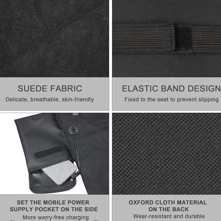 Portable Heated Seat Cushion 3 Mode Adjustable Heat Cushion Usb Heate