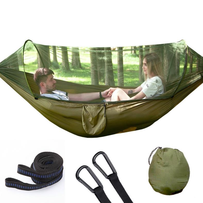tdoor Hammocks Automatic With Mosquito Net Hanging Sheets People Doub