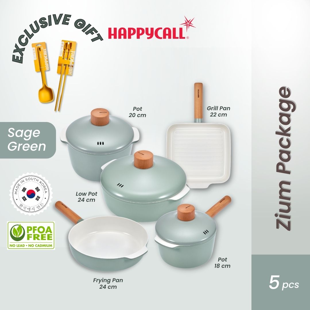 Happycall Zium Series 1 SET - Panci Anti Lengket