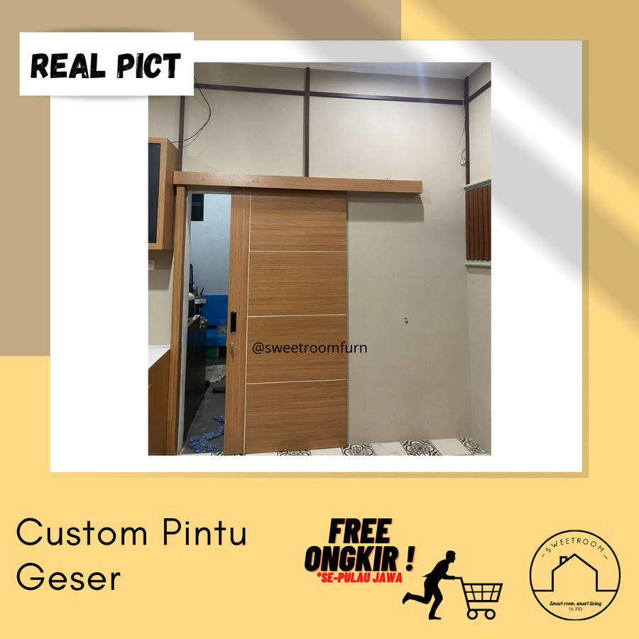 Custom Pintu Geser - Pintu HPL - Pintu Minimalis