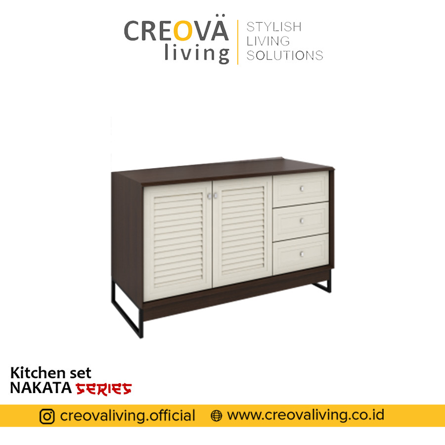 Jual Rak Kitchen set 3pintu Japan Modern - CREOVA LIVING | Renos