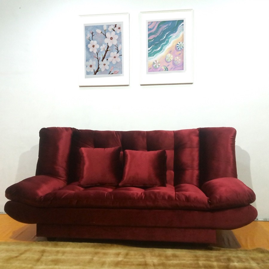 CREOVA Sofabed Scarlet FREE bantal sofa 2 pcs