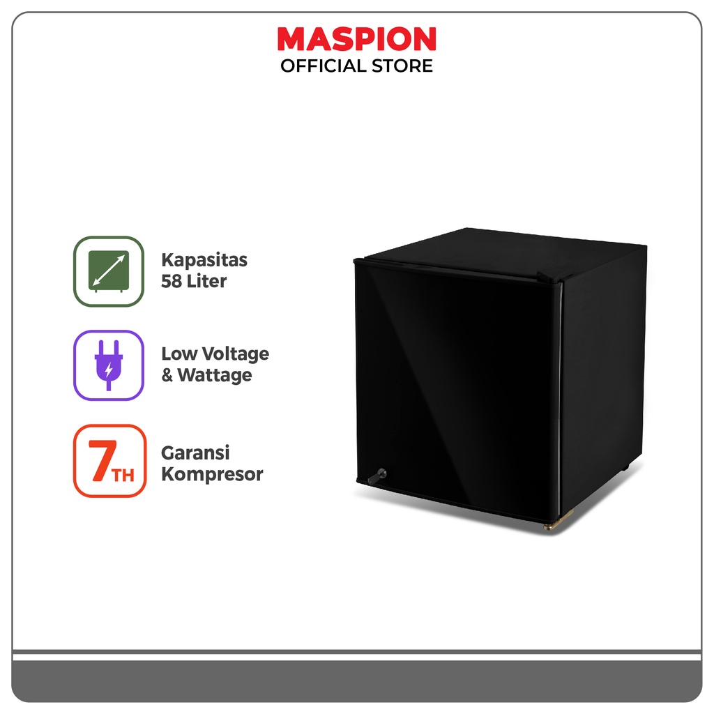 Maspion Kulkas Refrigerator Lemari ES 58 Liter URG-058