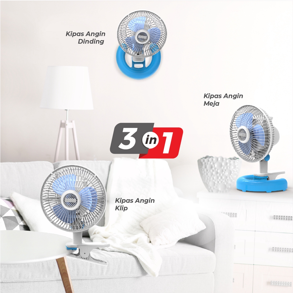 Maspion Kipas Angin Meja Desk Fan 7 Inch F-182