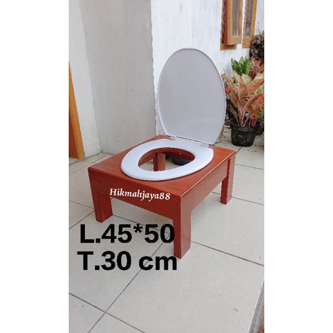 Termurah kloset duduk kayu ukuran 45*50*30cm