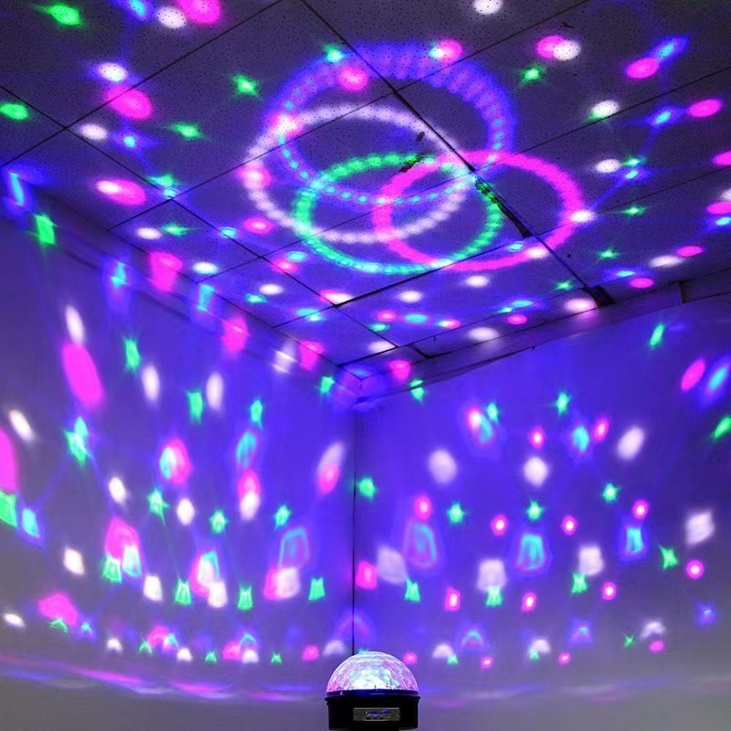 Crystal Magic Ball Disco LED 5V USB Bluetooth speaker / Lampu Disco Speaker Bluetooth