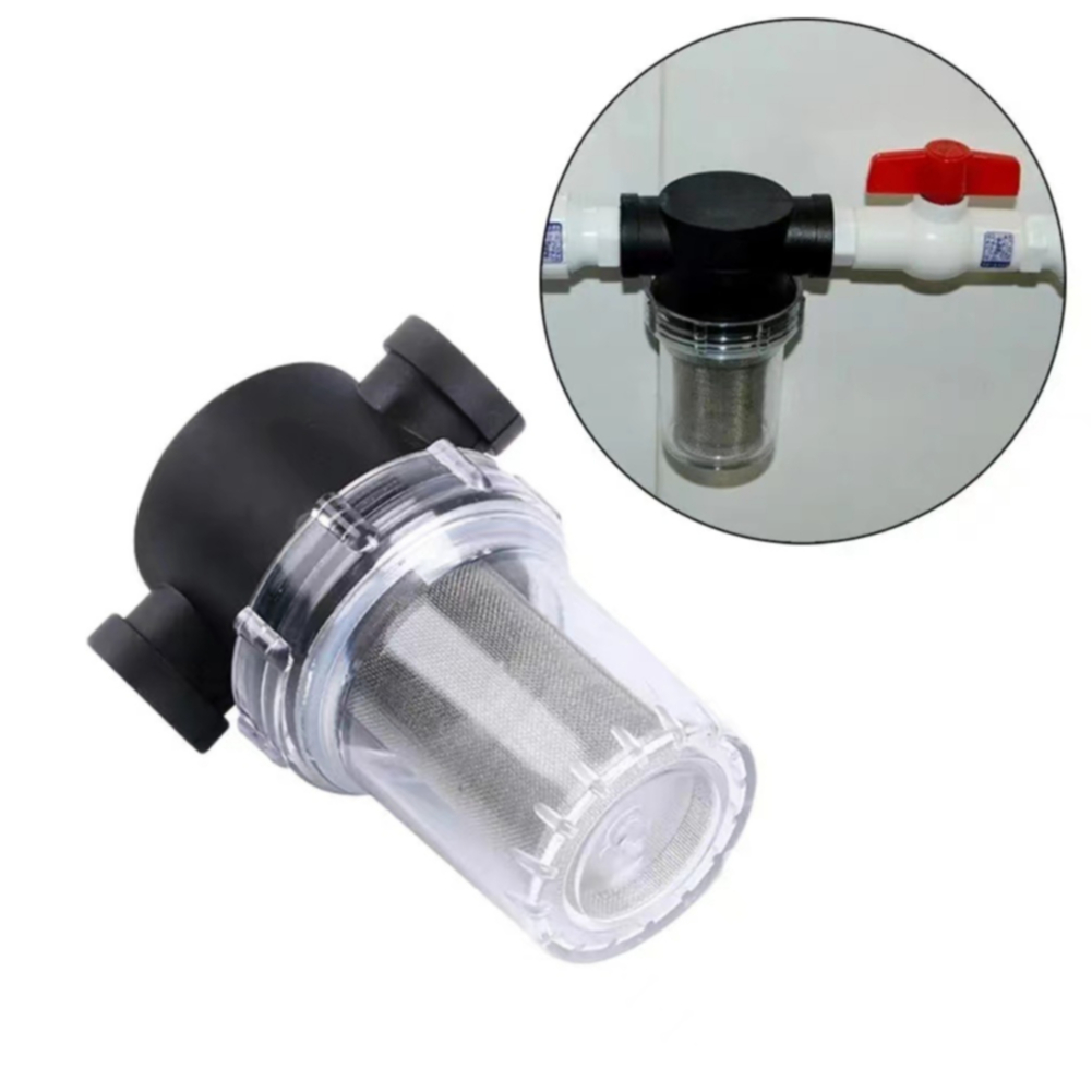 Filter Pipa Air Plastik Transparan Ukuran 1 / 2 & 3 / 4" 1 