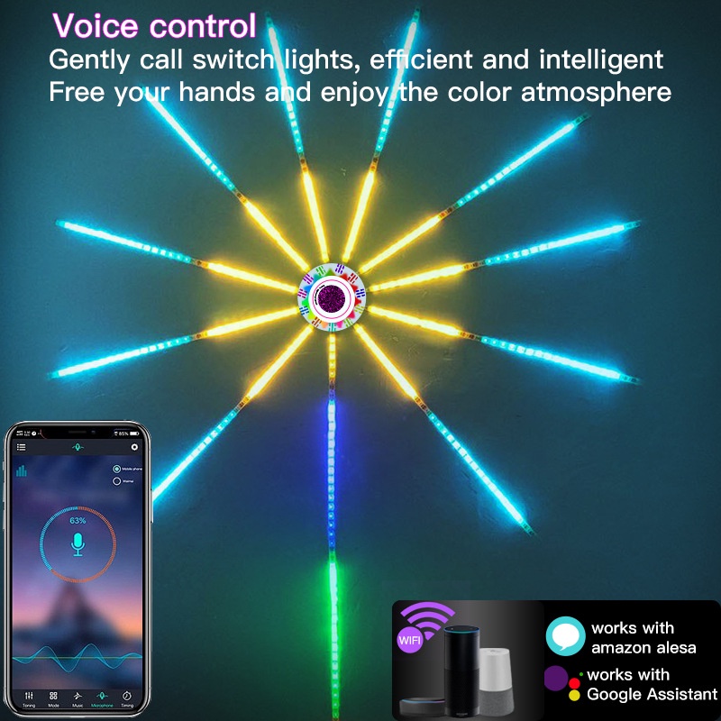 ROCKWARE Firework LED Magic Color Lamp - Lampu LED Model Kembang Api