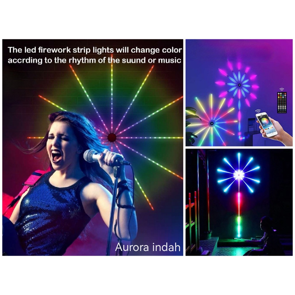 ROCKWARE Firework LED Magic Color Lamp - Lampu LED Model Kembang Api