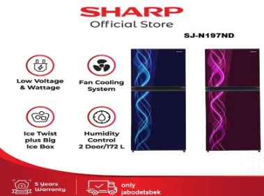 Sharp Kulkas SJ-197ND + Ongkir Only Jabodetabek