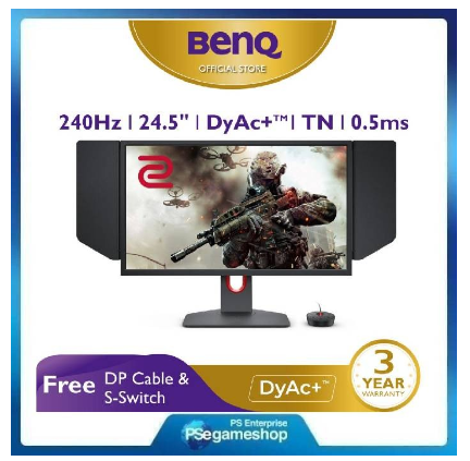 Monitor Gaming BenQ ZOWIE XL2546K 24 inch 240Hz 0.5ms Dynamic Accuracy