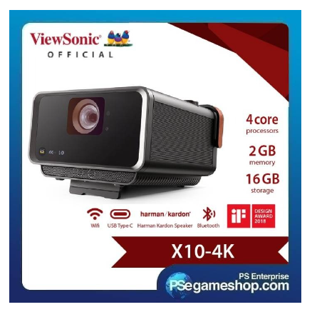 Jual ViewSonic Proyektor X10-4K 4K UHD Short Throw Portable Smart