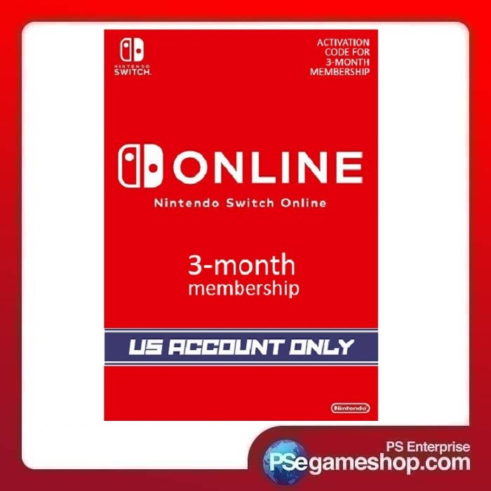 Nintendo Online 3-Month Individual Membership (USA Account) Dlgital