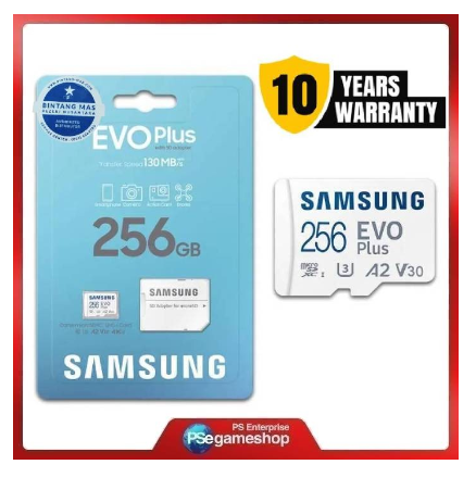 MicroSD Micro SD MicroSDXC Memory Card 256GB 256 gb EVO Plus Samsung