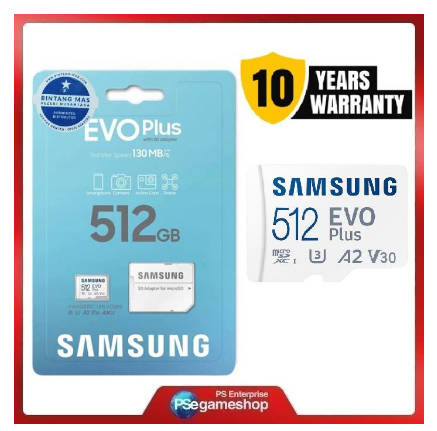 MicroSD Micro SD MicroSDXC Memory Card 512GB 512 gb EVO Plus Samsung