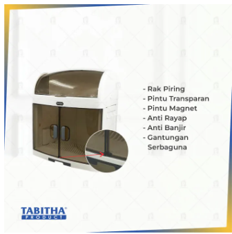 RAK PIRING TABITHA (MELODY) dishwasher Lemari Dapur racik