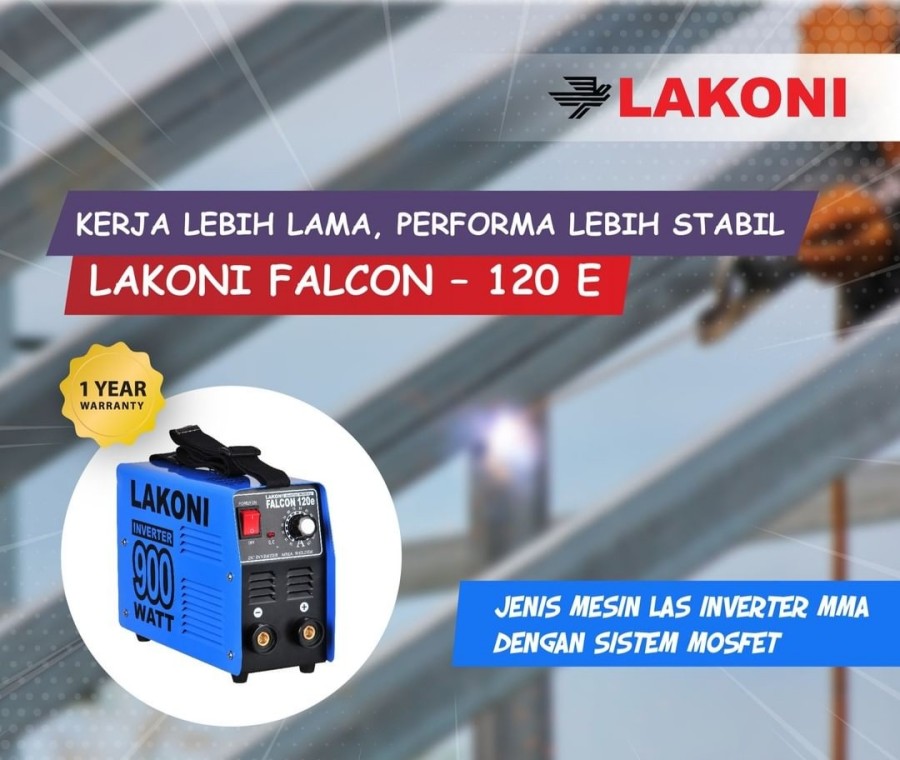Lakoni Falcon 120E Inverter Mosfet Mesin Las 120A  Lakoni