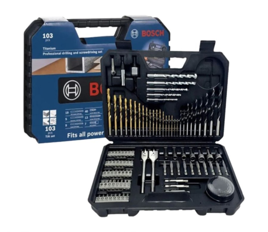Bosch 103 Pcs X-Line Mata Bor Obeng Set Titanium