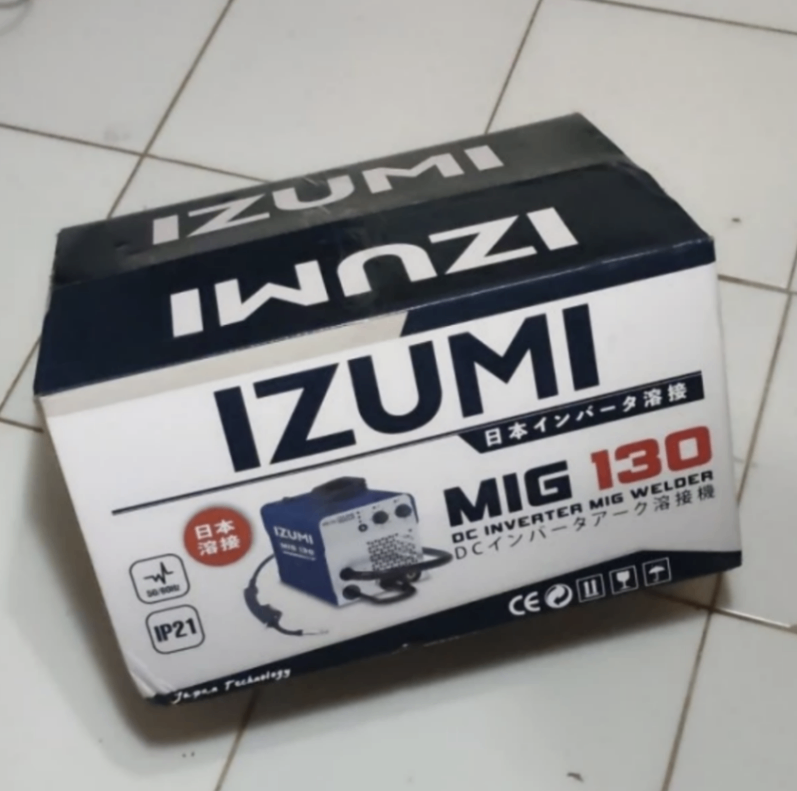 Izumi Mesin Las Co2 MIG 130 MMA TIG Tanpa Gas 130 A Besi / Stainless
