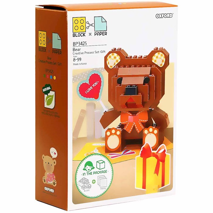 Oxford Block & Paper Bear-BP3425 Mainan Blok