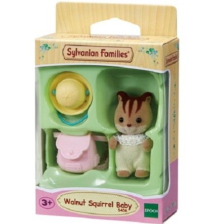 Mainan Koleksi Sylvanian Families Walnut Squirrel Baby New
