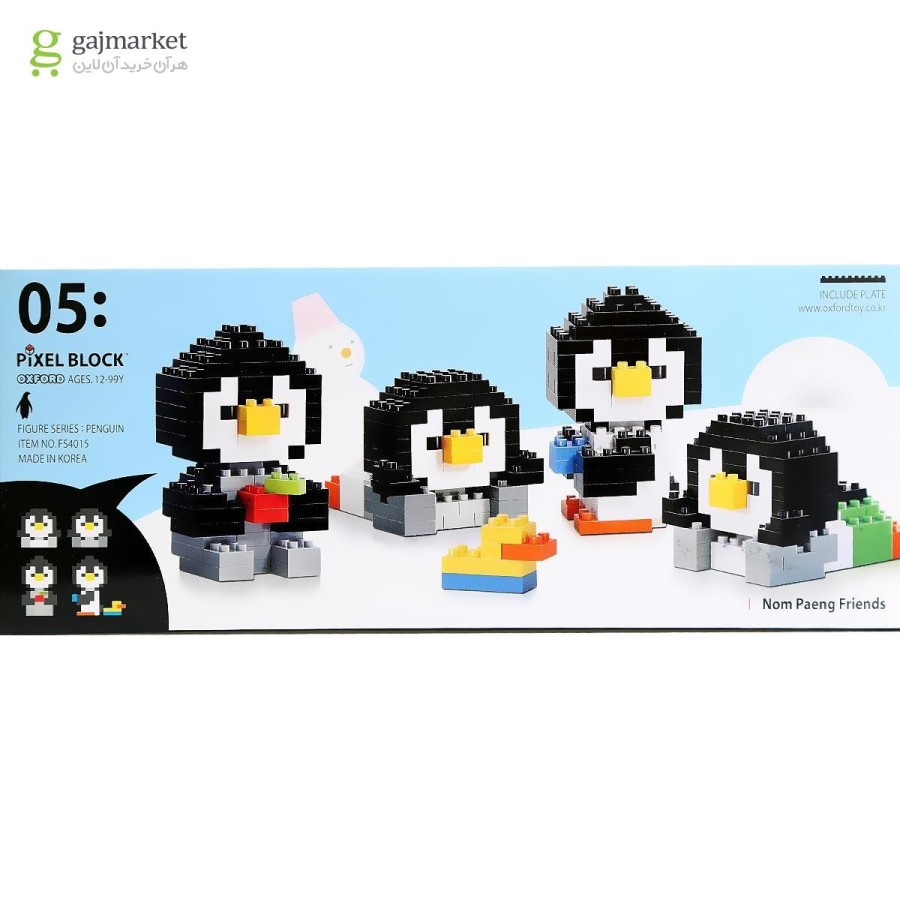 Oxford Pixel Series Nom Paeng Friends-FS4015 Mainan blok