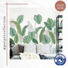 Wallsticker daun tropis skandinavian nordic / dekorasi monstera stiker