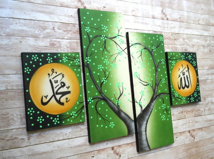 Lukisan Kaligrafi Dot Sakura