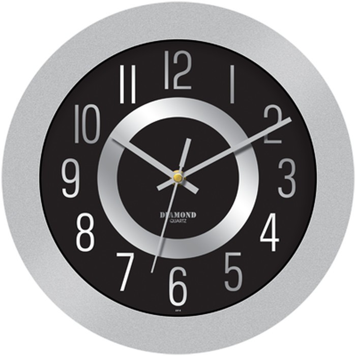Jam Dinding Diamond 232-8 - Silver
