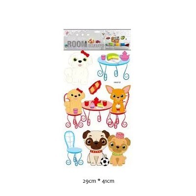 wall sticker 3D glitter 29x41cm