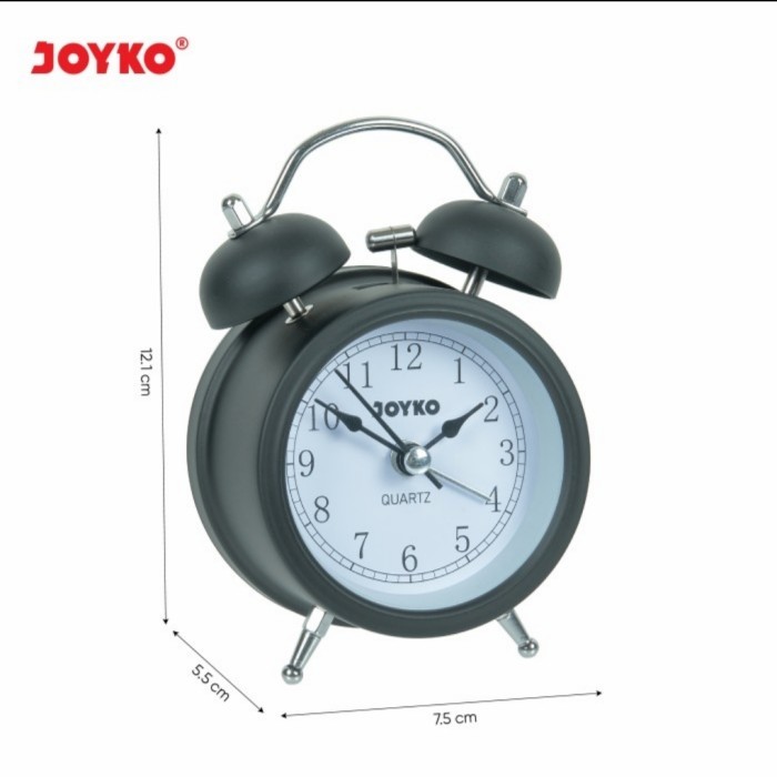 Jam Weker JOYKO ALCL601/Jam Beker/Jam Meja Alarm Kring/Jam Weker Meja
