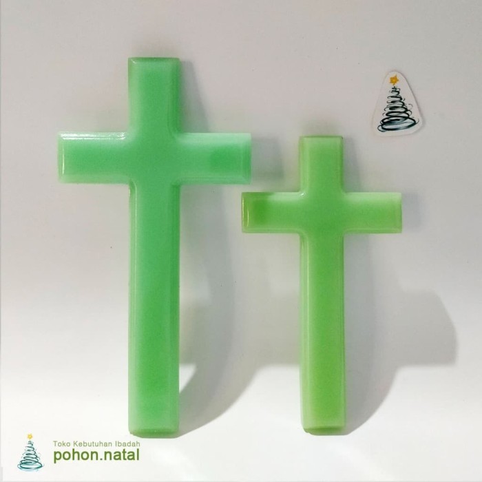 Salib Glow in the Dark Polos Ukuran Besar Gantung Dinding Dekorasi