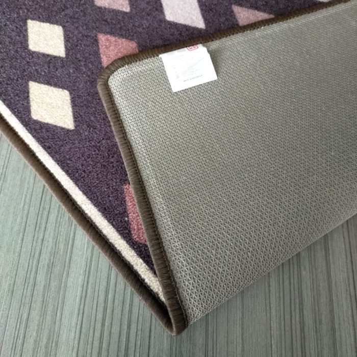 Karpet Lantai / Keset 40x60cm Anti Selip YUME Motif Vintage Diamonds