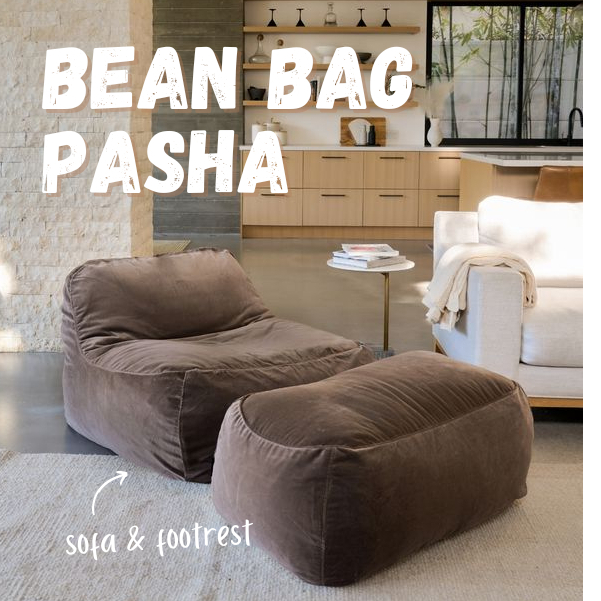 Jual Bean Bag Pasha Exclusive Sofa dengan Footrest Size Dewasa