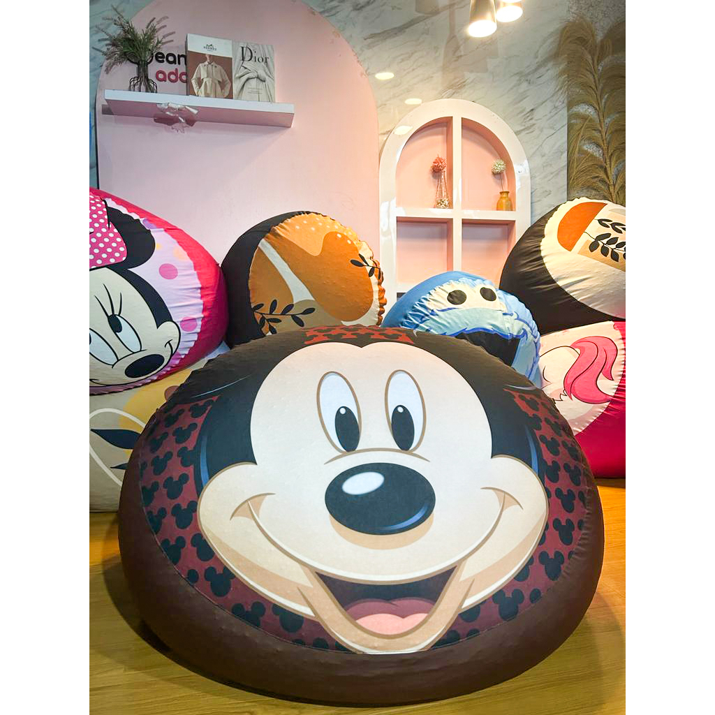 Bean bag Sofa Squishy Spesial Motif Karakter Siap Pakai Size XXL