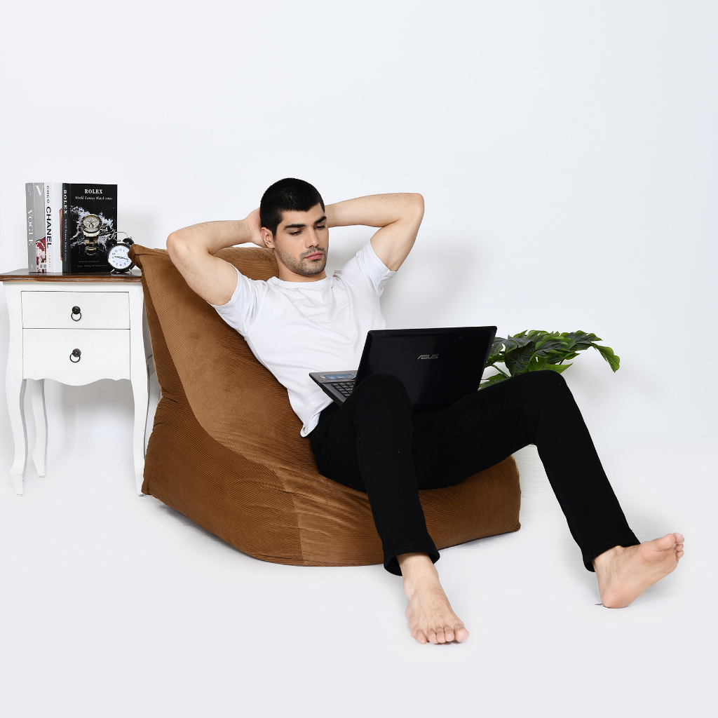 Beanbag CORDUROY - Model Rangers - Size Jumbo Dewasa - Komplit Siap Pakai