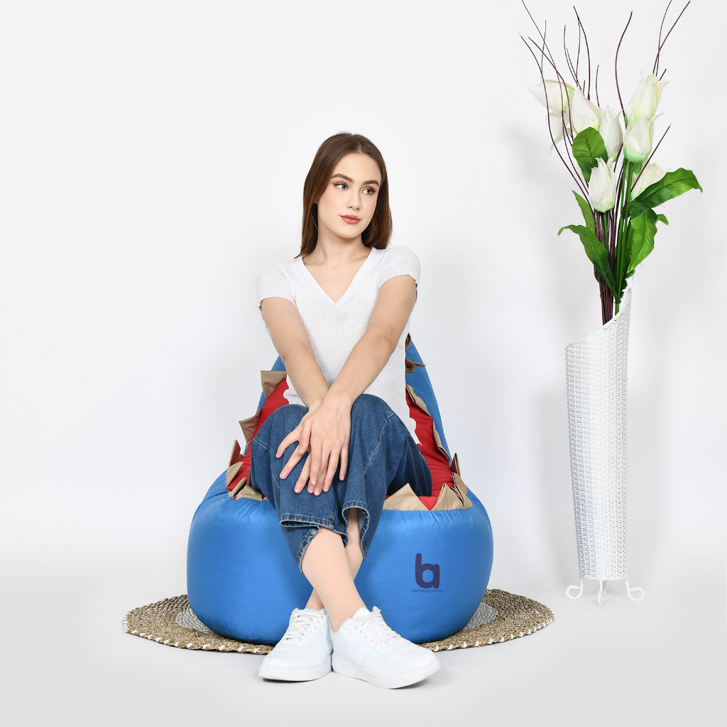 Beanbag Sofa Karakter Hiu Siap Pakai Waterproof