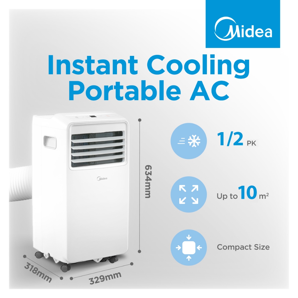 MPHA-05CRN7 AC PORTABLE 0.5 PK MIDEA