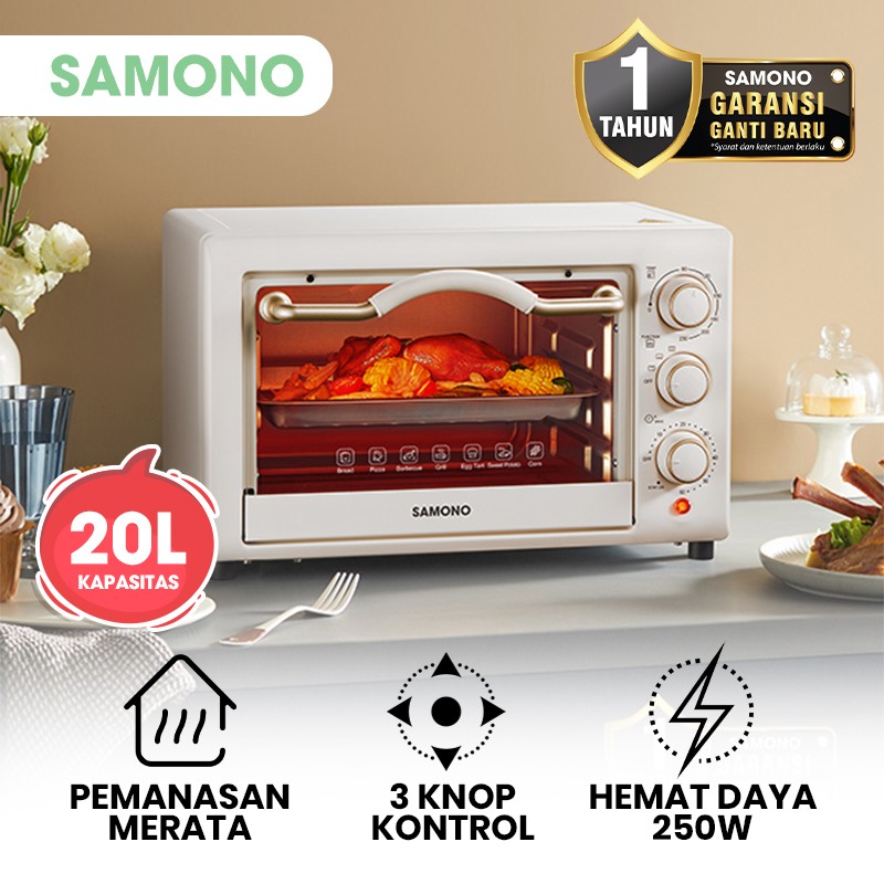 SAMONO Elektrik Oven Toaster Low Watt SW-EOW20