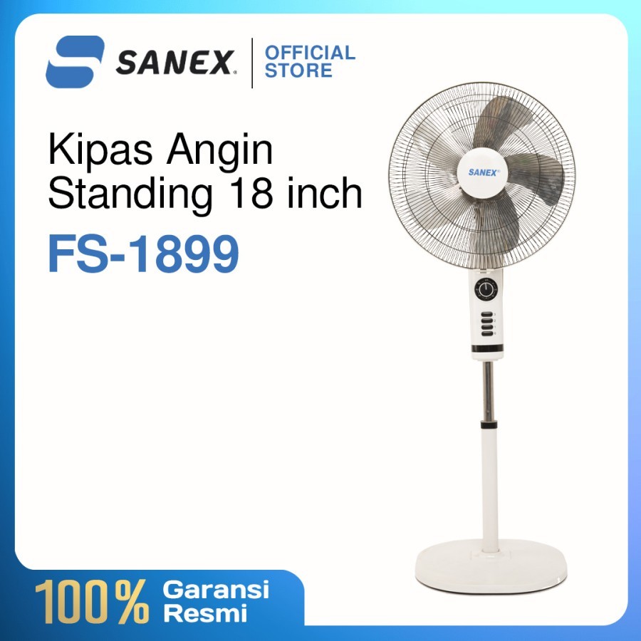 Kipas Angin Berdiri Tornado Besi 18 Inch / Stand Fan 18" Sanex FS-1899