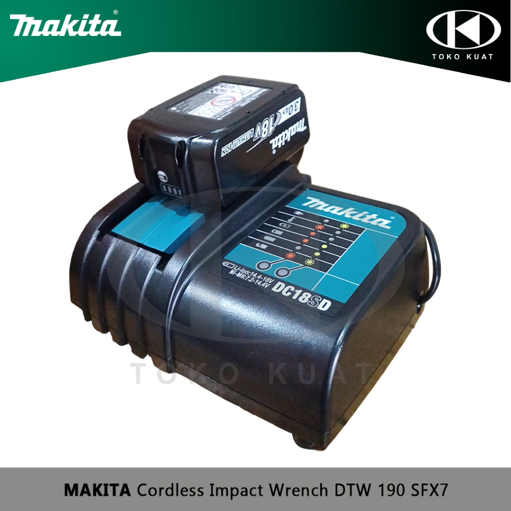 Jual MAKITA DTW 190 SFX7 Cordless Impact Wrench Mesin Socket